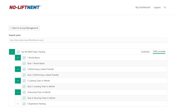 No-lift NEMT<sup>®</sup> Online Training (Join an Existing Group) - Image 8