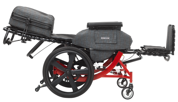 [Red] No-lift-configured Broda<sup>®</sup> Synthesis WC19 Transport Chair - Image 2